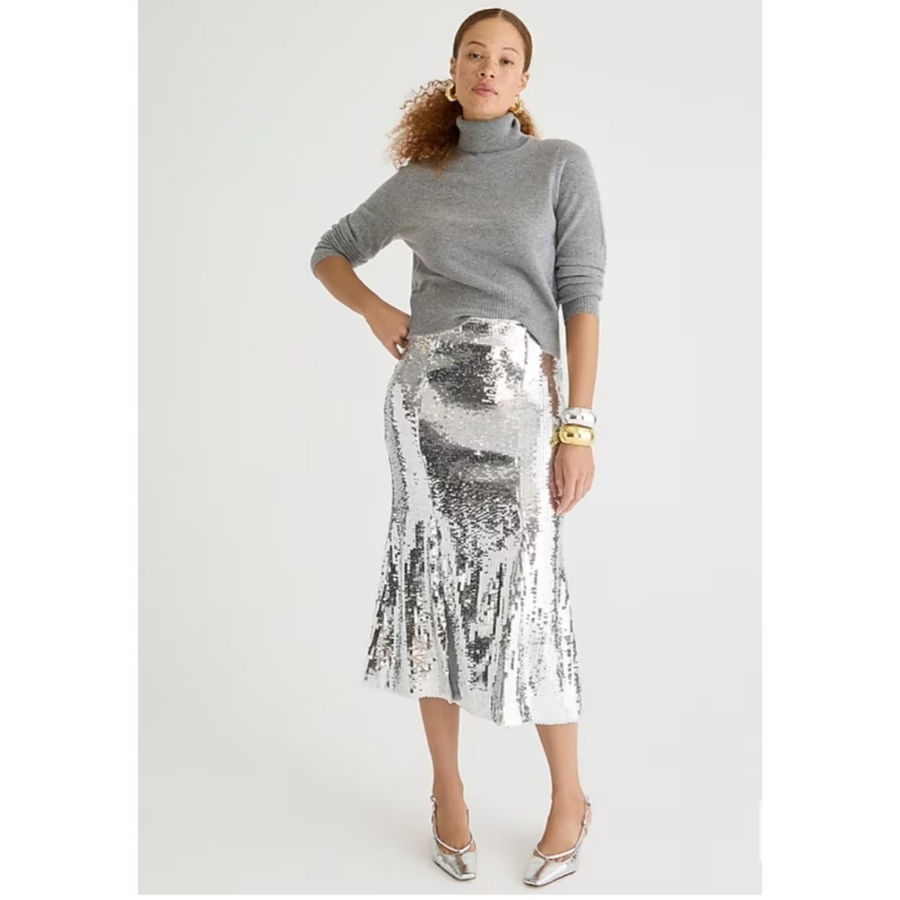 NWOT J.Crew Collection sequin slip skirt